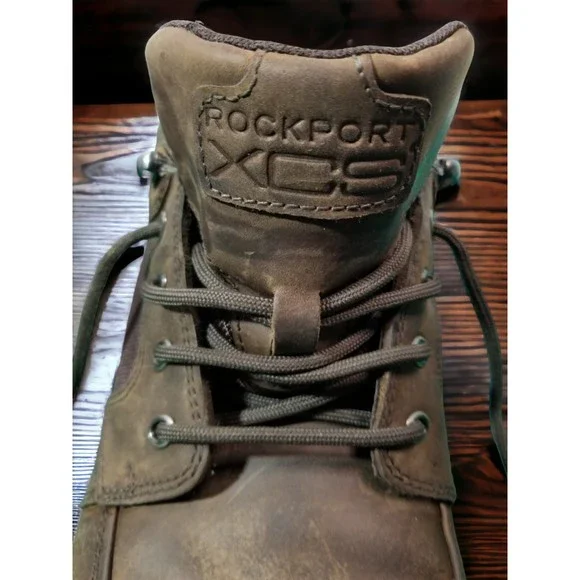 Rockport Men's Cold Springs Plus Lace to Toe Brown Leather Waterproof Size 13 - Picture 7 of 12